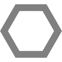 Gray hexagon outline icon - Free gray shape icons