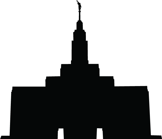 Lds temple silhouette clip art