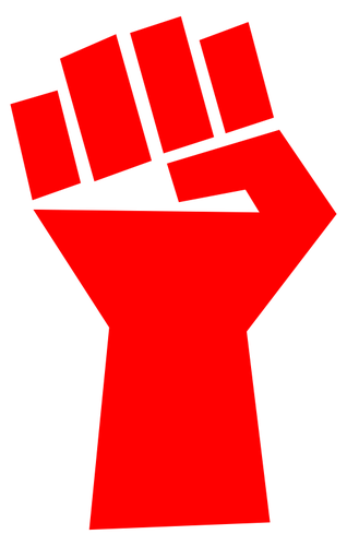 Clenched fist vector image | Public domain vectors