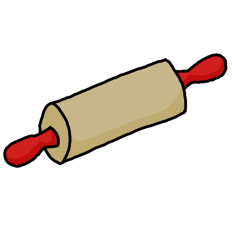 Animated rolling pin clipart