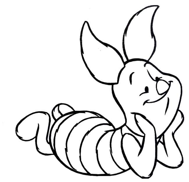 Disney Cartoon Sweet Piglet Coloring Disney Coloring - ClipArt ...