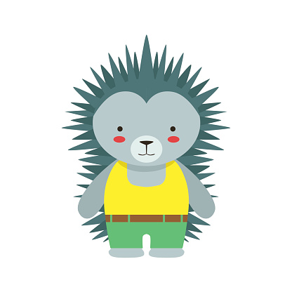 Cartoon Of Baby Hedgehog Clip Art, Vector Images &amp; Illustrations ...