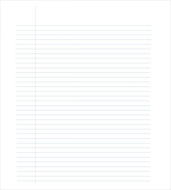 10+ Notebook Paper Templates – Free Sample, Example, Format ...