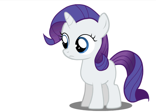Animated GIF - Rarity, Filly, fanart, gem, sad, smiling | I Am ...