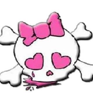 Girly Skull And Crossbones Clipart
