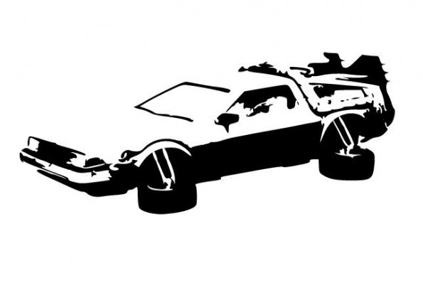 delorean silhouette Gallery