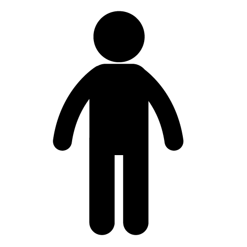 Human clipart black and white