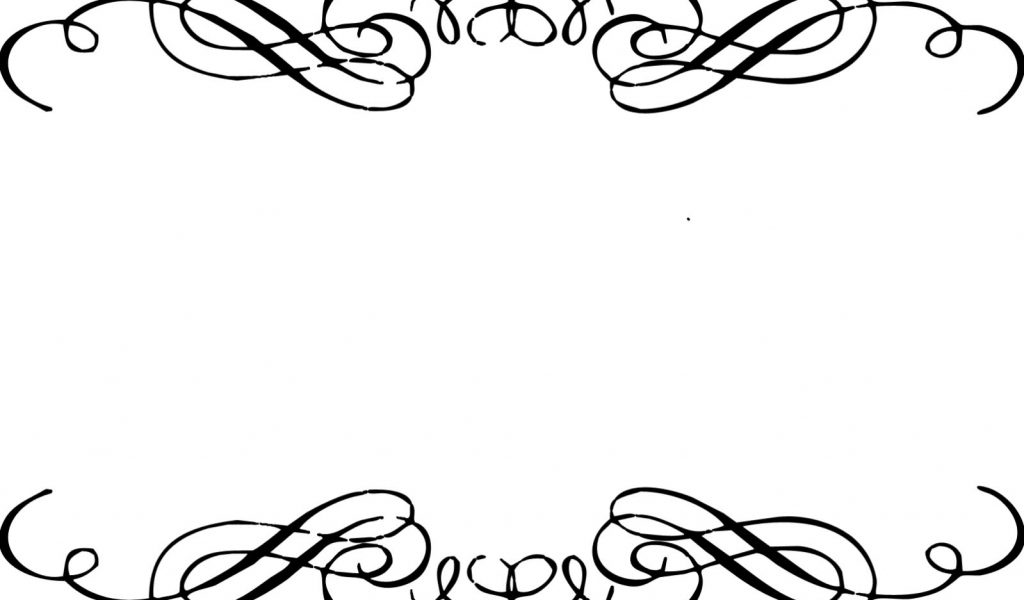 Elegant Border Clip Art - Tumundografico