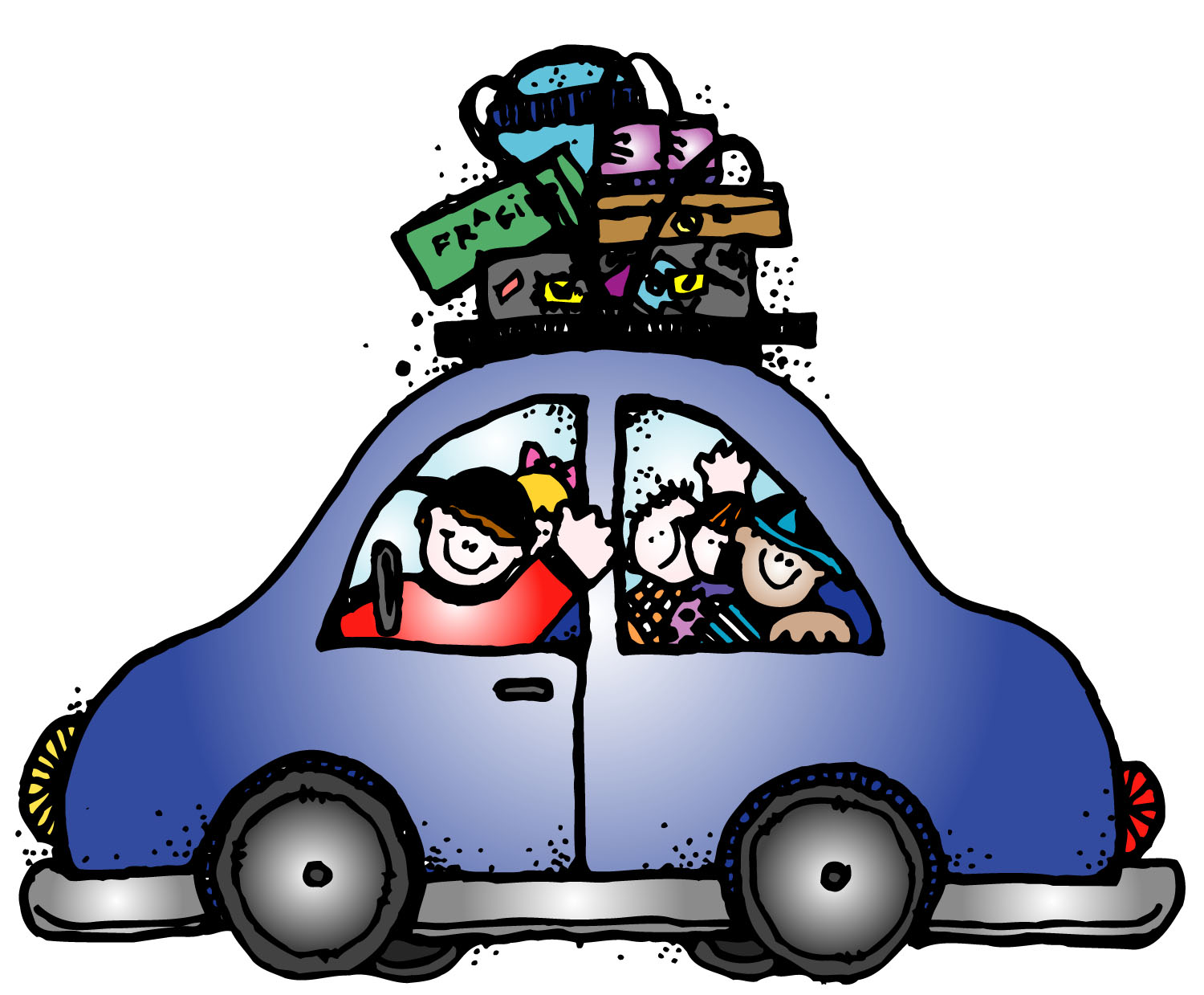 Road Trip Car Clipart