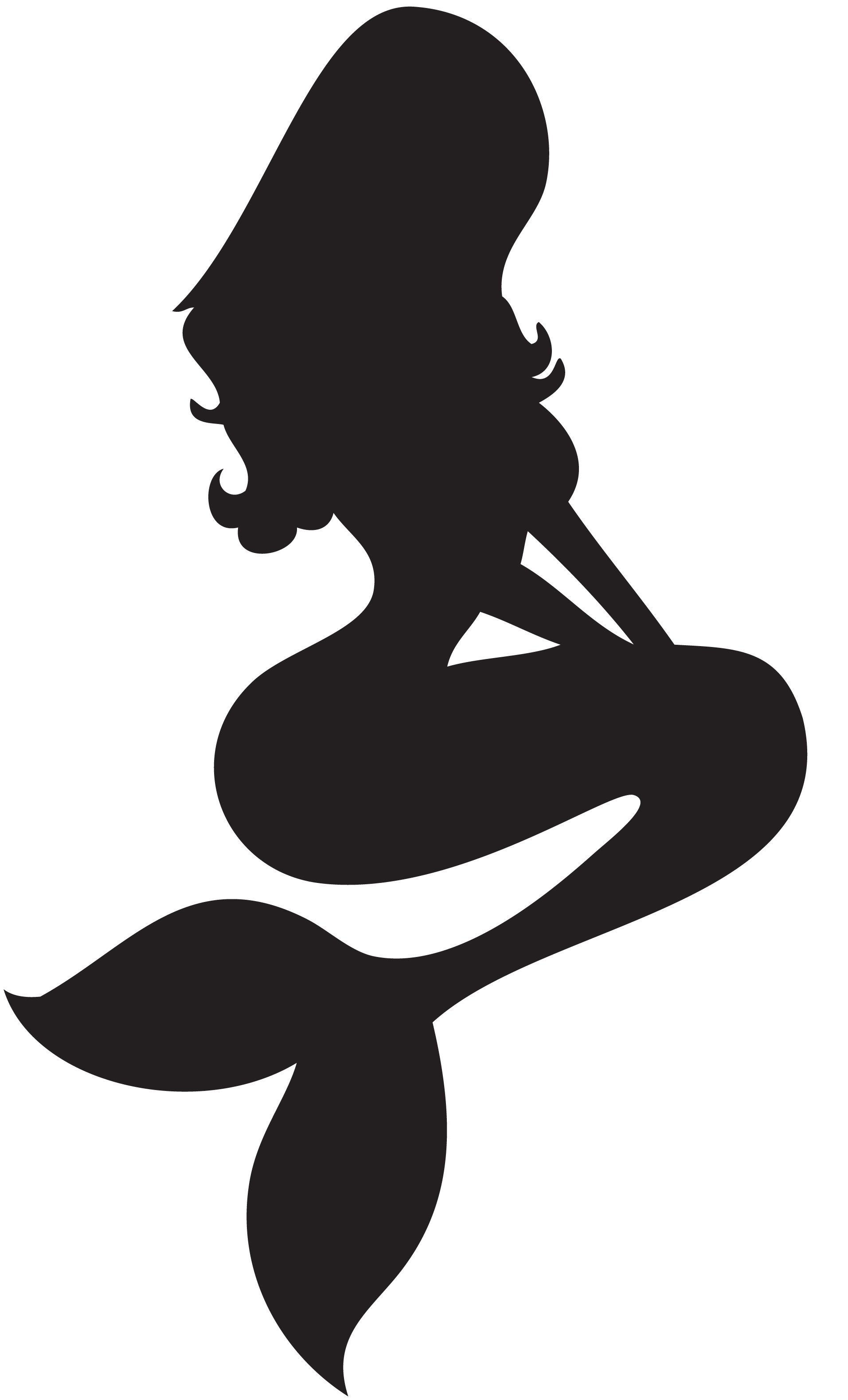 Clipart swimmer silhouette
