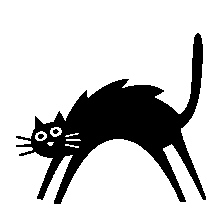 Scared cat clip art - ClipartFox