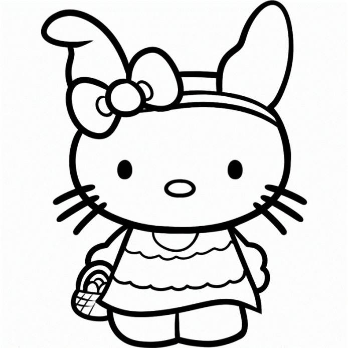 Free Printable Hello Kitty Coloring Pages - AZ Coloring Pages