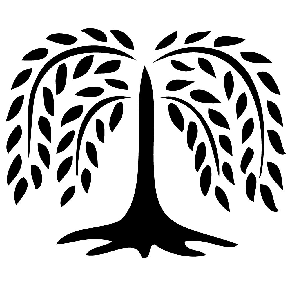 Willow Tree Silhouette Clipart