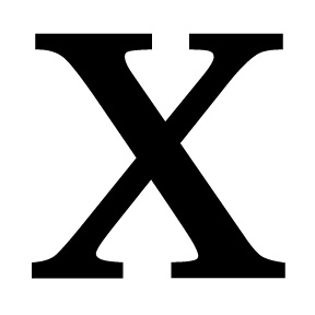 Wrought Iron Letter X