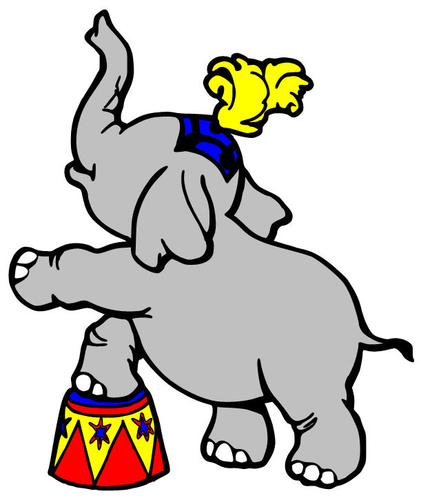 Preschool circus animal clipart