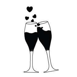 Champagne toast clip art - ClipartFox