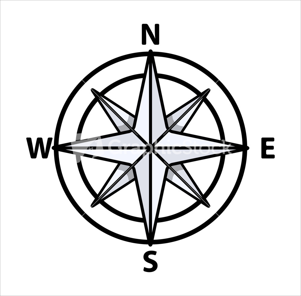 Compass. Vector.