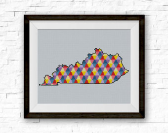 BOGO FREE World Map Cross Stitch Pattern Floral by StitchLine