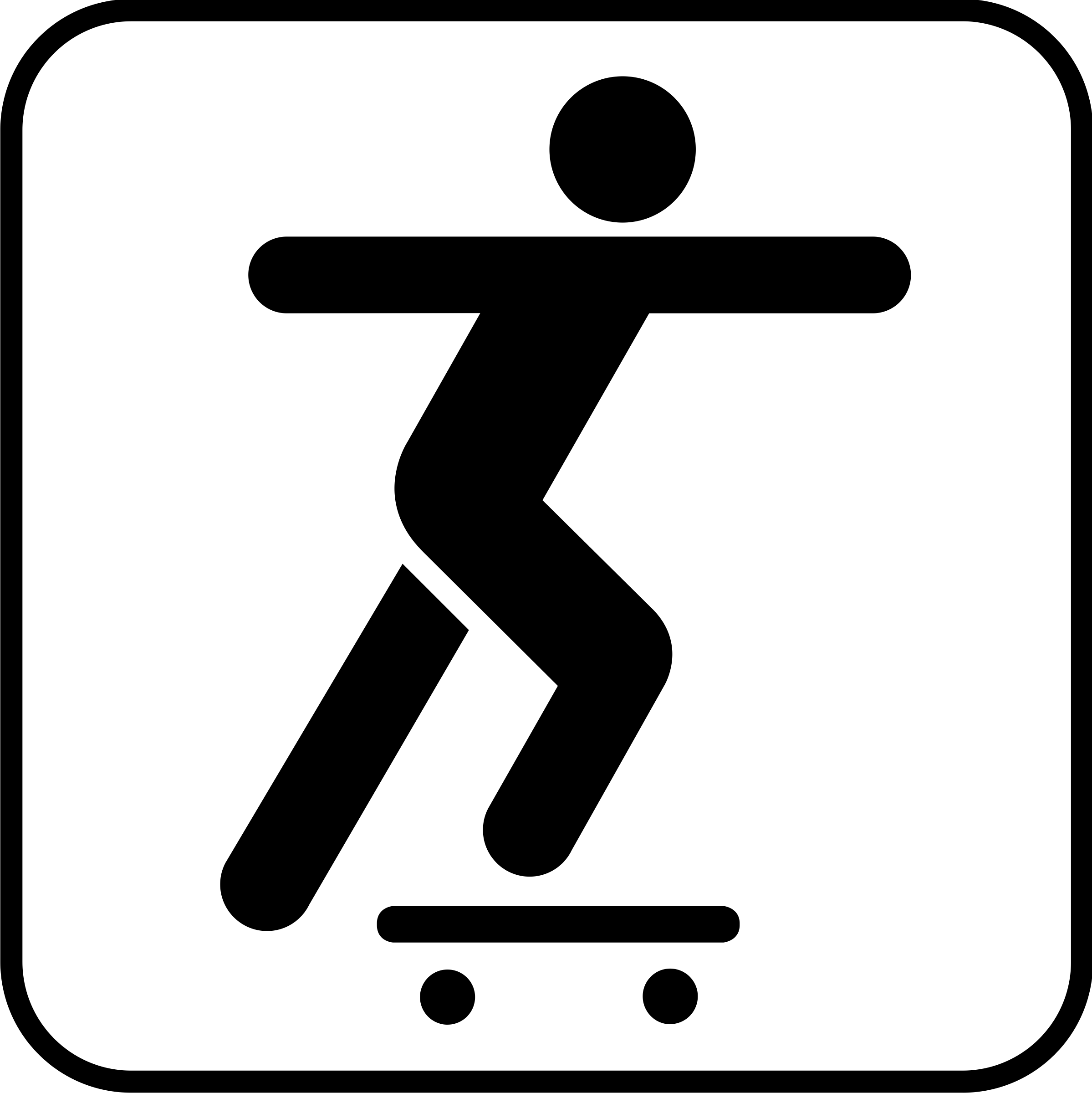 Clipart - Land recreation symbols 21