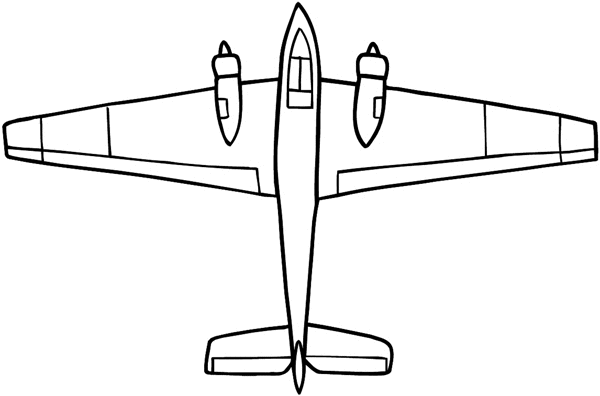 Aeroplanes And Space Travel top view of jet plane 002-0099