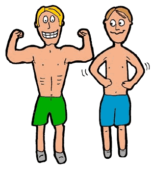 Muscle Man and Skinny Man