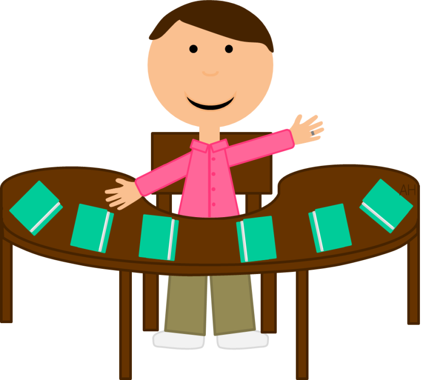 Teacher reading clipart