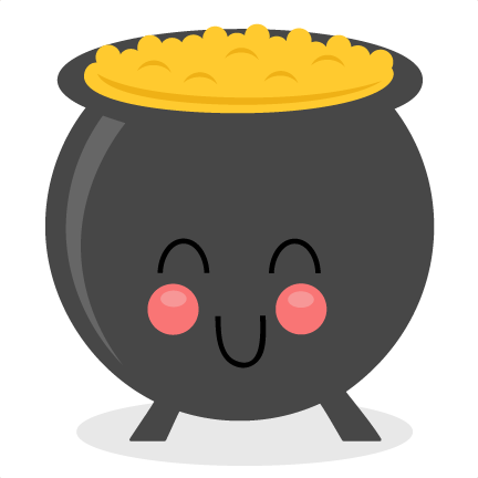 Pot of gold clipart no background