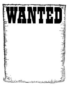 Wanted Poster Clip Art - Tumundografico