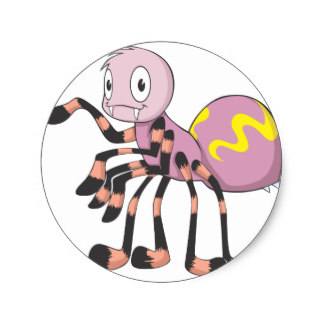 Cartoon Tarantula Stickers | Zazzle