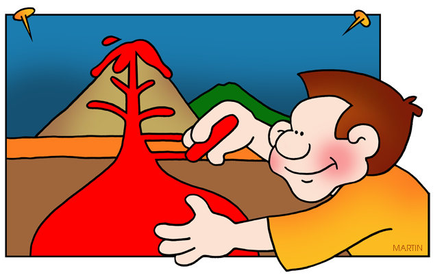 Free Science Clip Art by Phillip Martin, Volcano