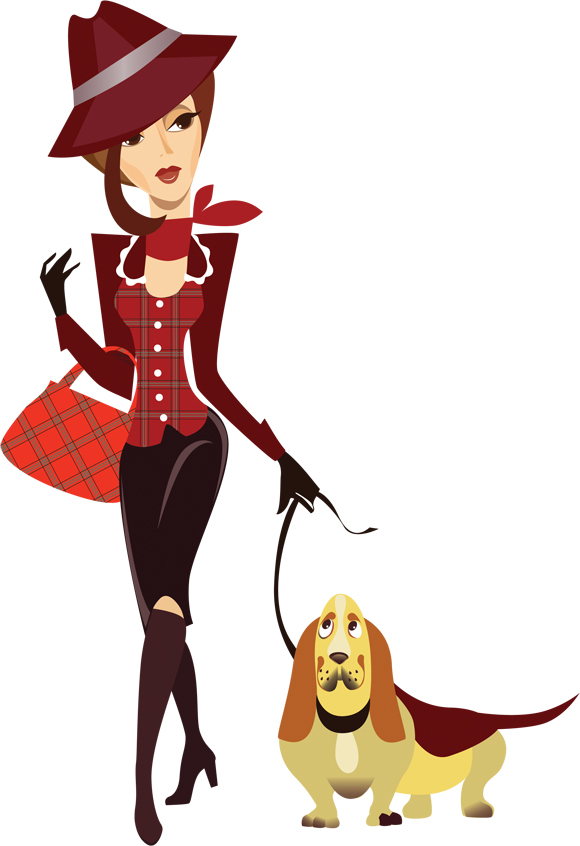 Cartoon Girl Walking