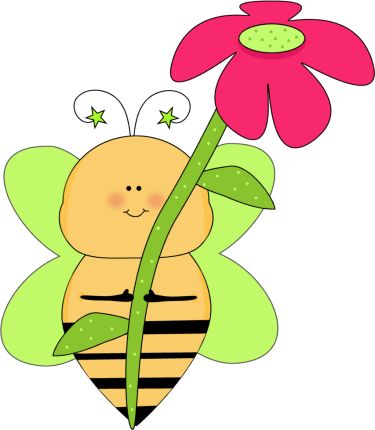 Cute whimsical flowers hot pink and lime green clipart - ClipartFox