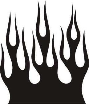 black and white flame. FIRE - Free Clipart Images