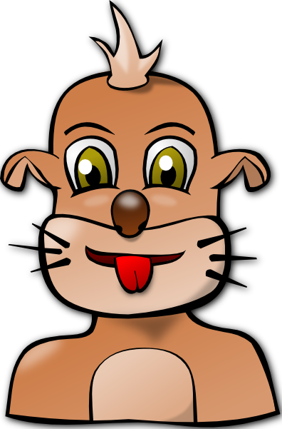 Dog Face Cartoon clip art Free Vector / 4Vector