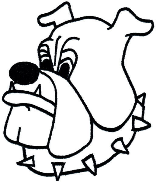 Animals(Grand Slam Designs) Embroidery Design: Bulldog Outline ...