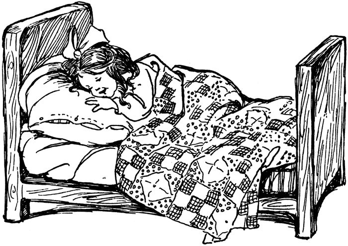 Girl Sleeping Cartoon