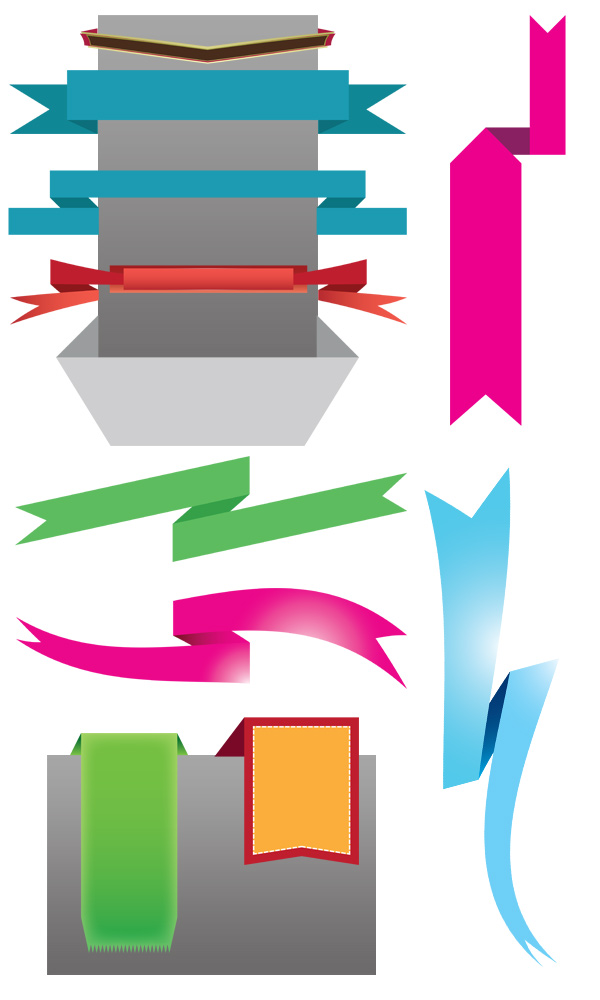 3D Elements – 101 Free Banners & Ribbons | Media Militia