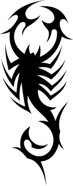 Tribal Scorpion Tattoo