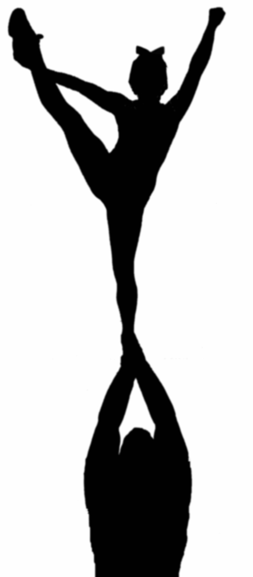 Cheerleader Silhouette Clipart
