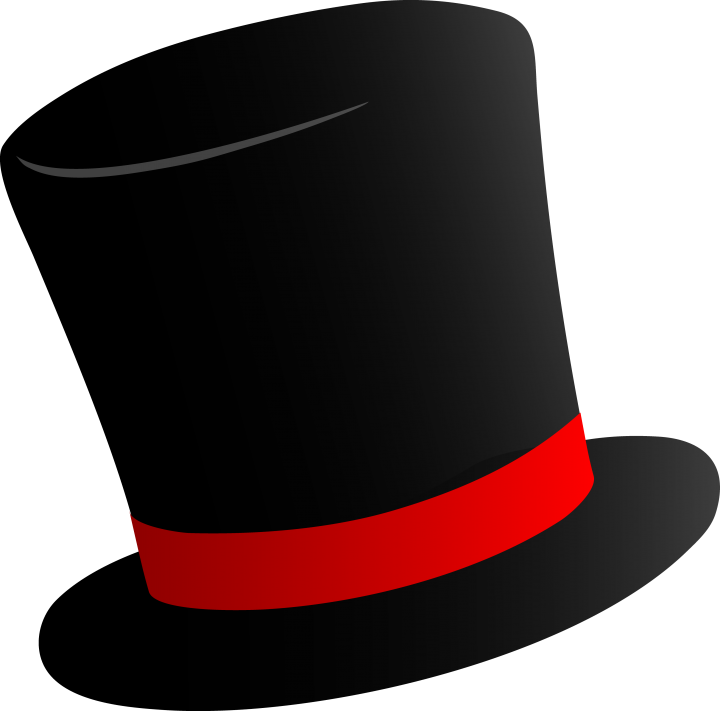 Cartoon top hat clipart