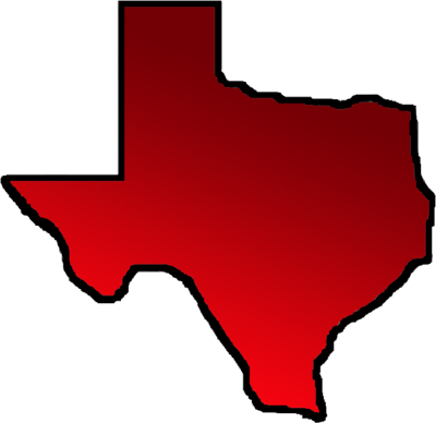 Texas map outline clipart