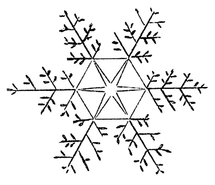 Vintage Clip Art - Pretty Snowflakes - The Graphics Fairy
