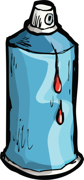Cartoon Of A Spray Paint Can Clip Art, Vector Images ...