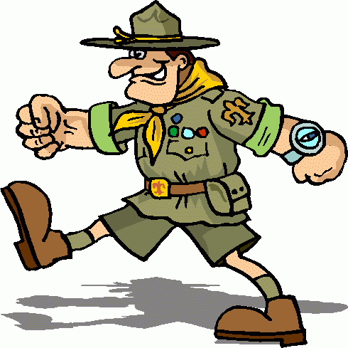 Boy scout scoutmaster clipart
