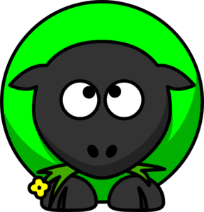 Sheep Looking Cross Eyed Up Clip Art - vector clip ...