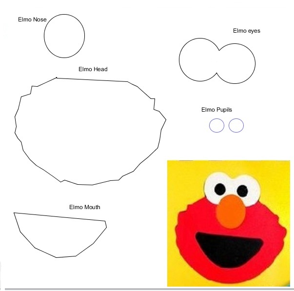 Elmo Feet Template - ClipArt Best