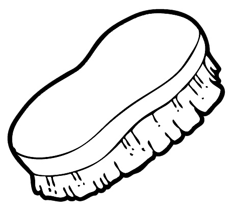 Brush Black And White Clipart