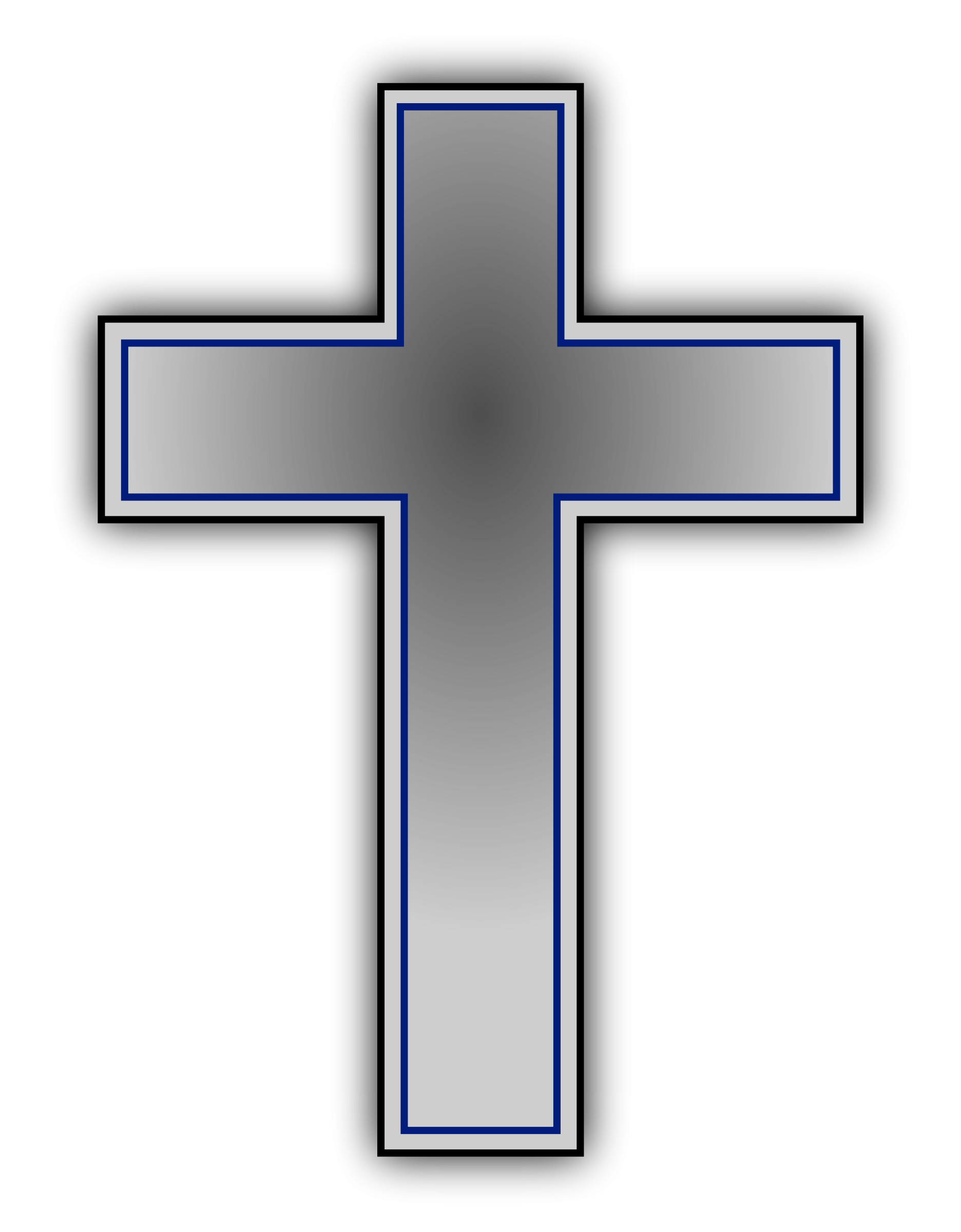 Gray Cross Clipart