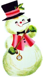 Vintage Snowman Clipart - ClipArt Best
