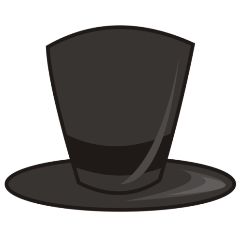 Blue Top Hat Clipart